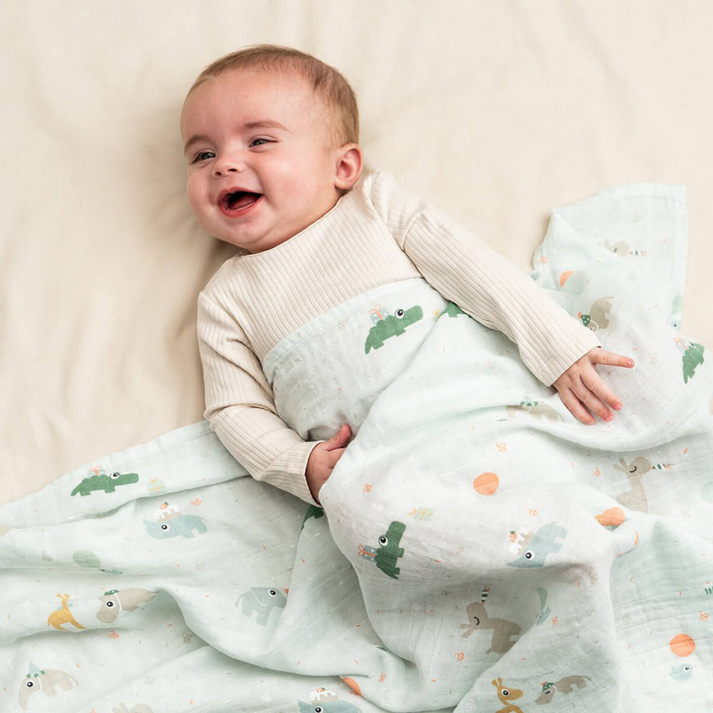Done by deer swaddle celeration - blue-null