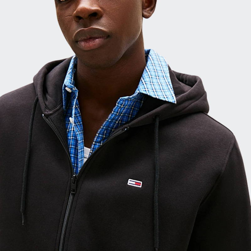 Mens regular flag zip hoodie-null
