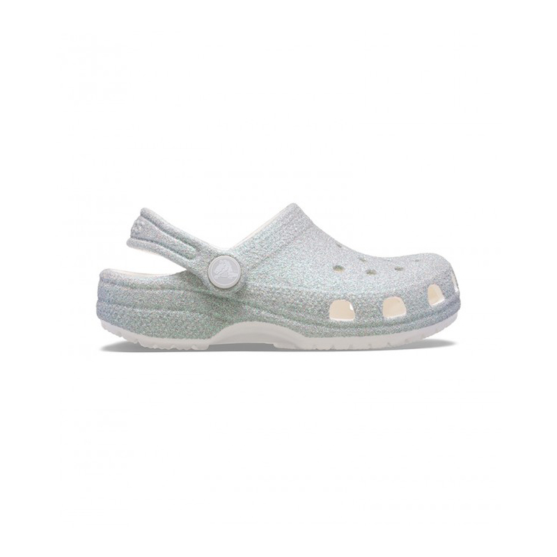 Crocs kids' classic iridescent glitter clog 100-null