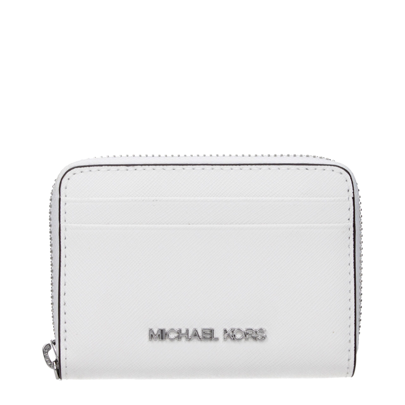 White leather cardholder-null