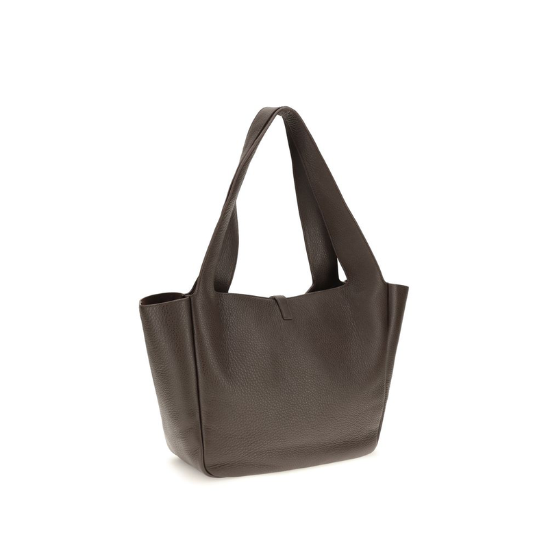 Brown calf leather bos taurus shoulder bag-null