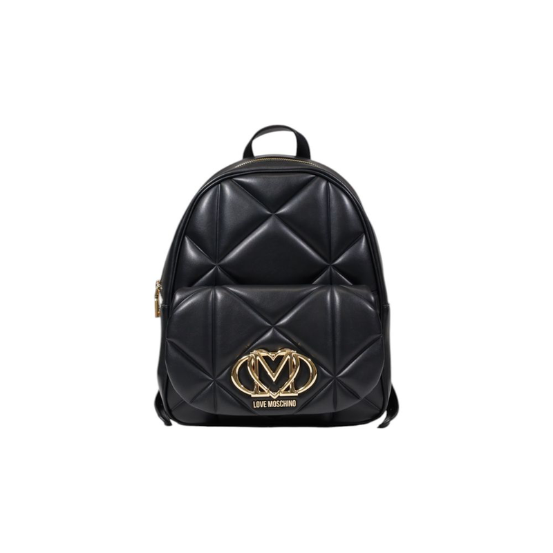 Black polyethylene backpack-null