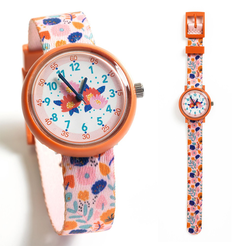 Djeco wristwatch flowers-null