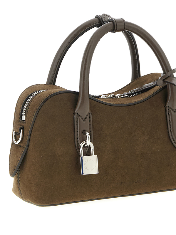 Brown hemp handbag-null