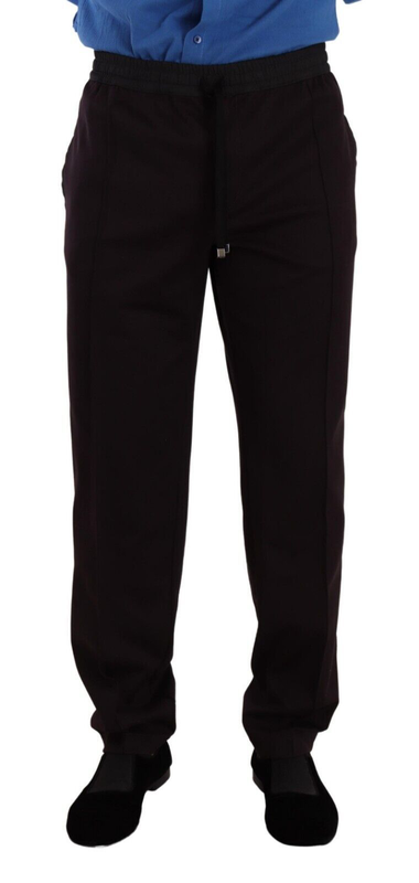Bordeaux cotton mens skinny trouser pants-null