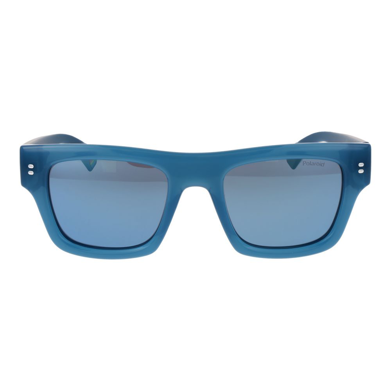 Blue plastic sunglasses-null