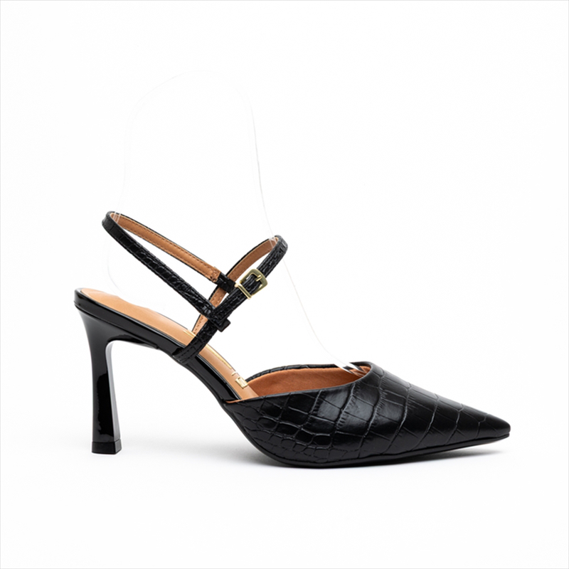 Vizzano croc effect high heel pumps-null