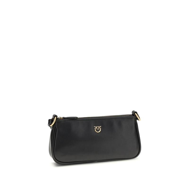 Black calf leather bos taurus shoulder bag-null