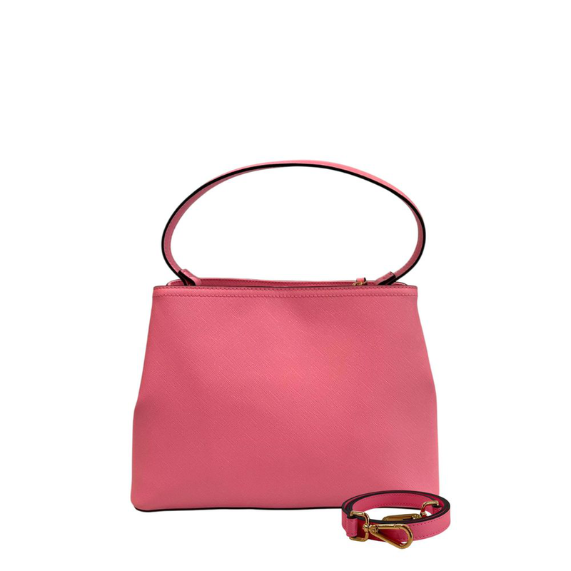 Pink pu women handbag-null