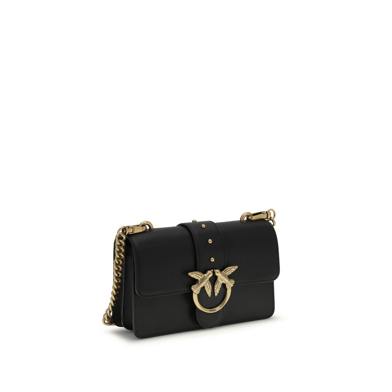 Black calf leather bos taurus shoulder bag-null