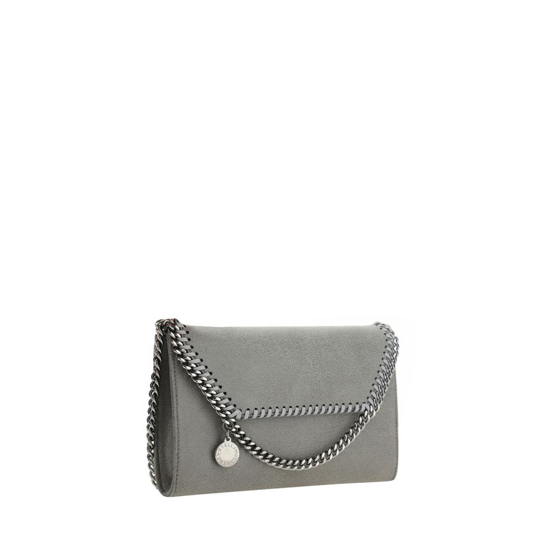 Gray polyester shoulder bag-null