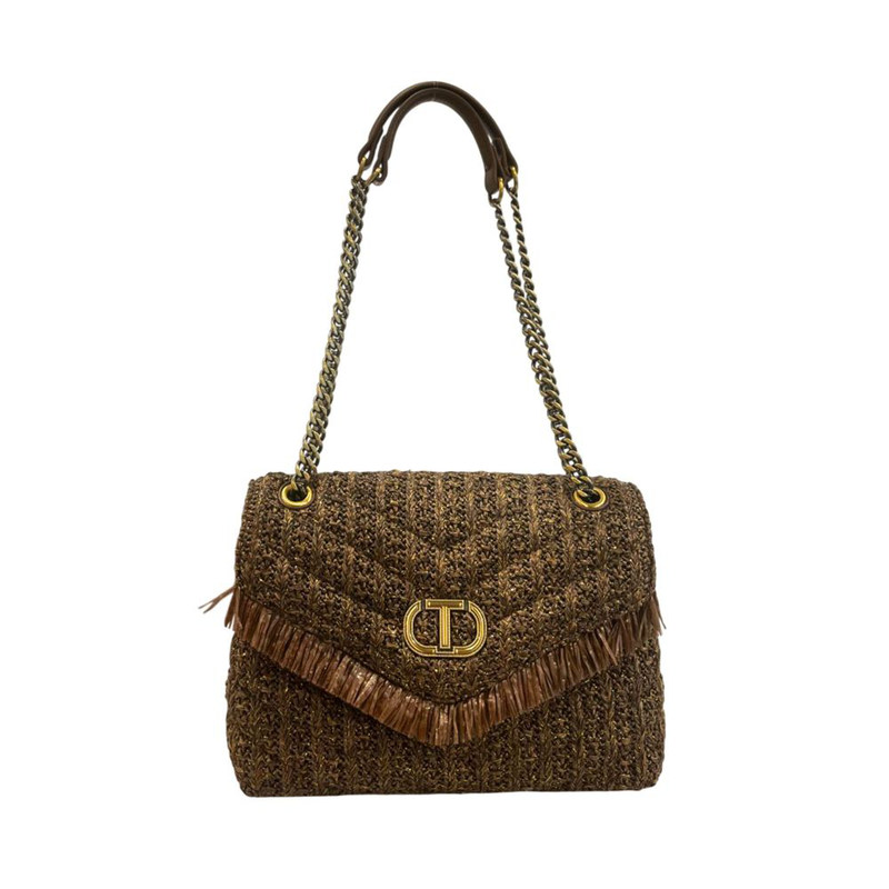 Brown polypropylene women crossbody bag-null