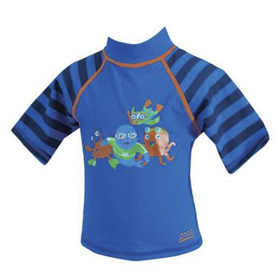 Zoggs zoggy sun protection top blue 6-12 months