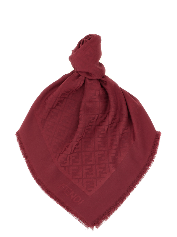 Bordeaux silk foulard-null