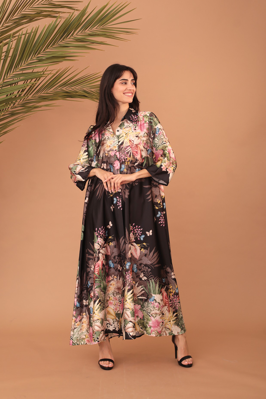 Delina print dress-null