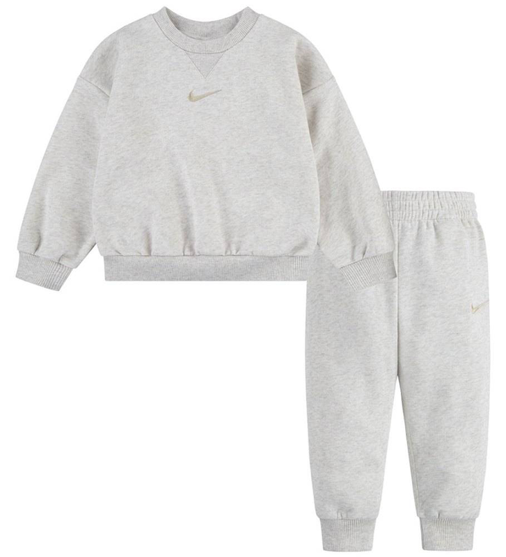 Nike little kids essential fleece crew set-null