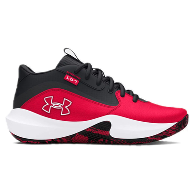 Under armour gs lockdown 7 basketball boys shoes red 3028513-600, Red, medium