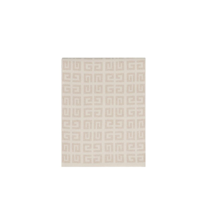 Beige cashmere scarf-null