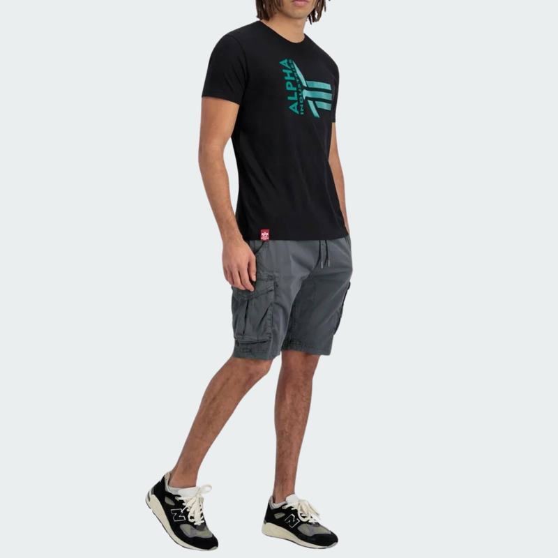 Cotton twill jogger short-null