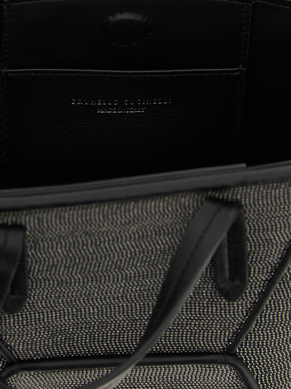 Black brass handbag-null