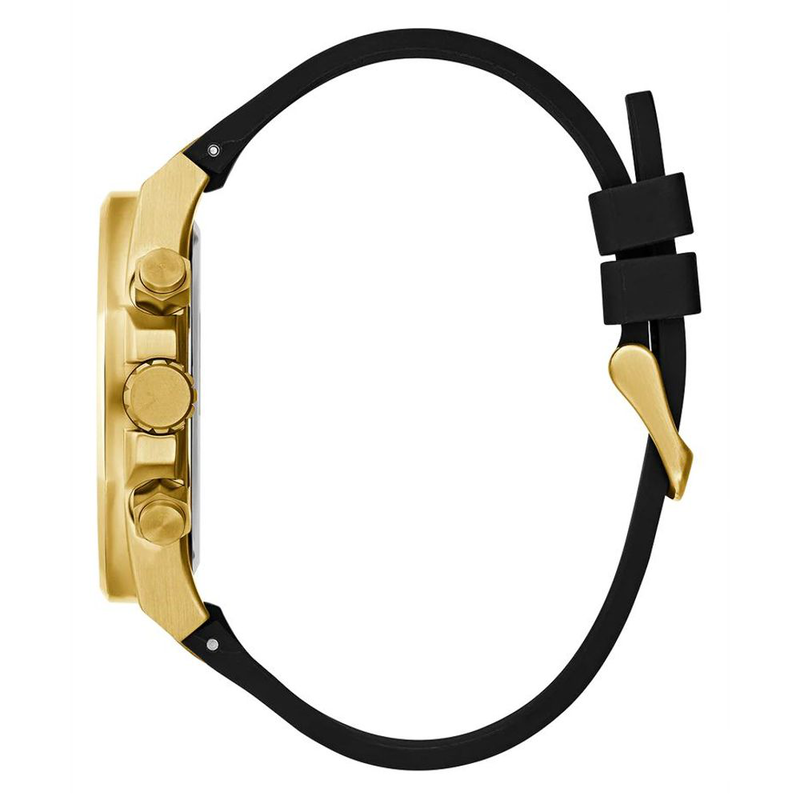 Black synthetic dress watch-null