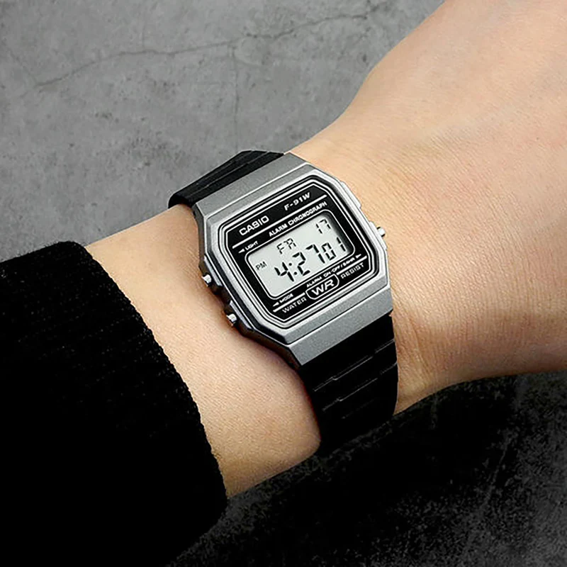 Casio watch classic sports digital black/silver f-91wm-1bdf-null