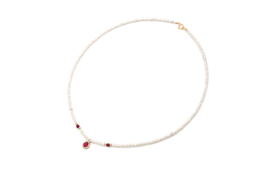 Pearl necklace fresh water pearl, , medium