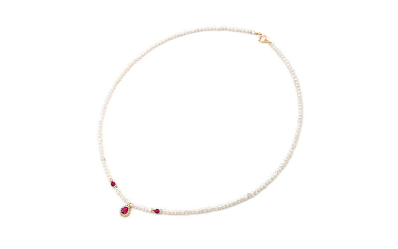 Pearl necklace fresh water pearl-null