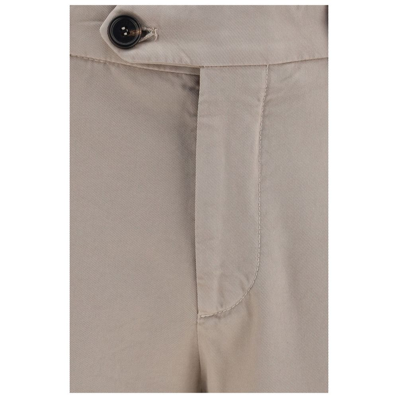 Beige cotton casual pants-null