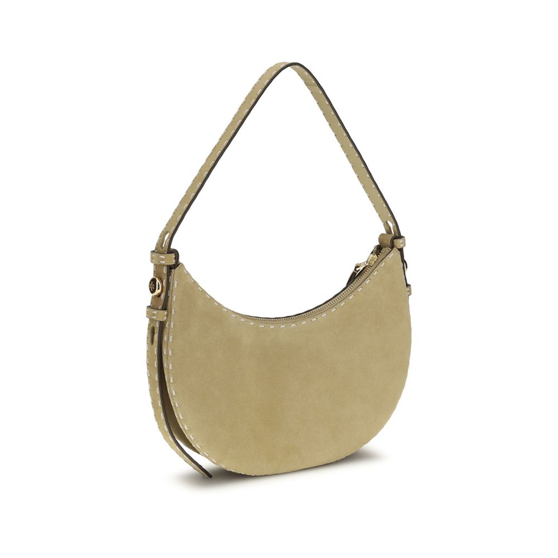 Beige calf leather bos taurus shoulder bag-null