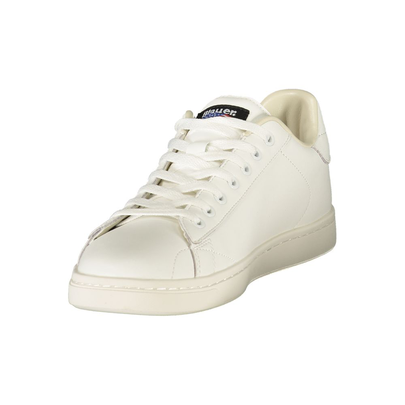 White polyurethane men's sneaker-null