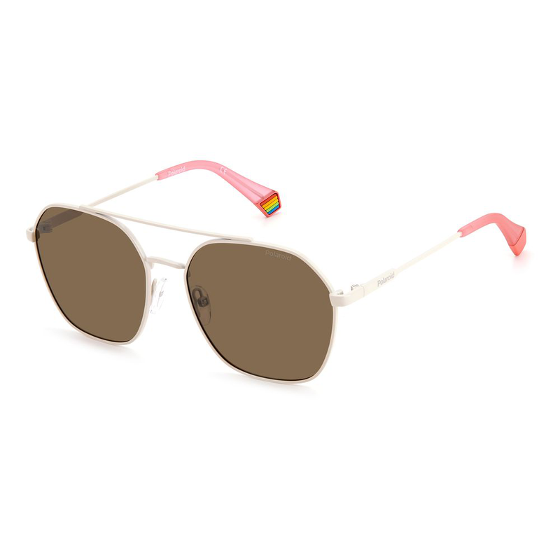 Beige stainless steel sunglasses-null