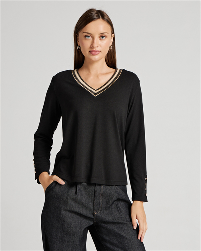Knitted v neck-null