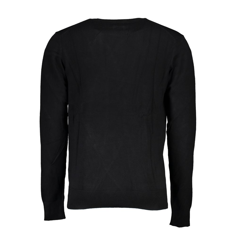 Black viscose men's sweater-null