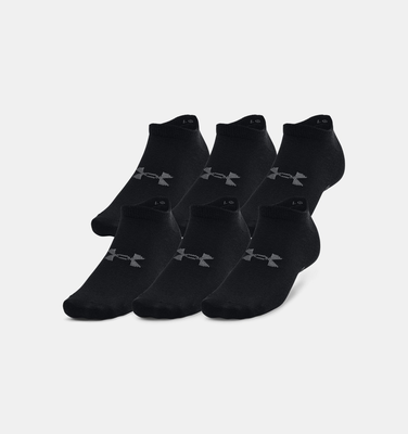 Under armour unisex ua essential 6-pack no show socks 001, , medium