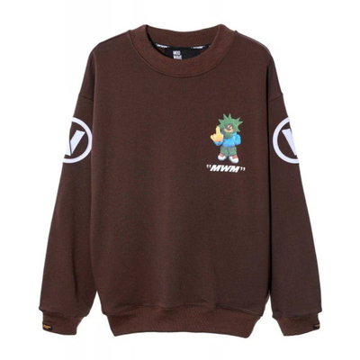 Mwm vanguard's dog sweatshirt, Brown, medium