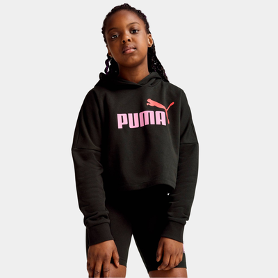 Essentials logo cropped hoodie