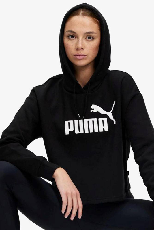 Essentials womens cropped logo hoodie-null