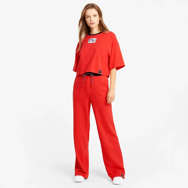 International wide leg womens pants image number null