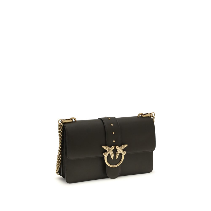 Bicolor calf leather bos taurus shoulder bag-null