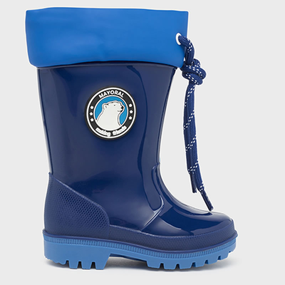 Mayoral infant rain boots, Marino, medium