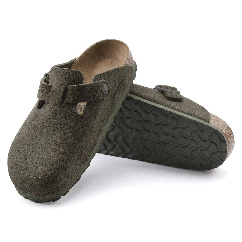 Birkenstock boston suede leather narrow-null