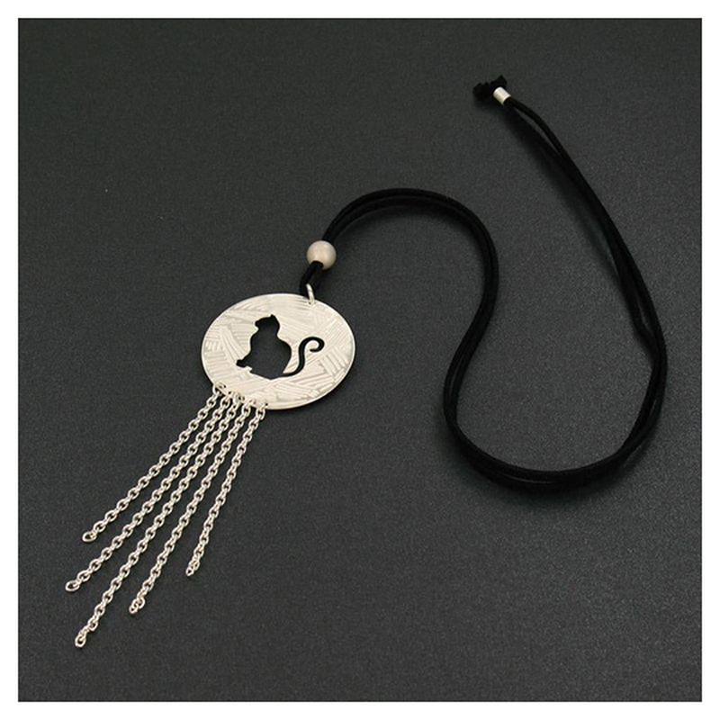 Product image: Wool cat silver pendant-null