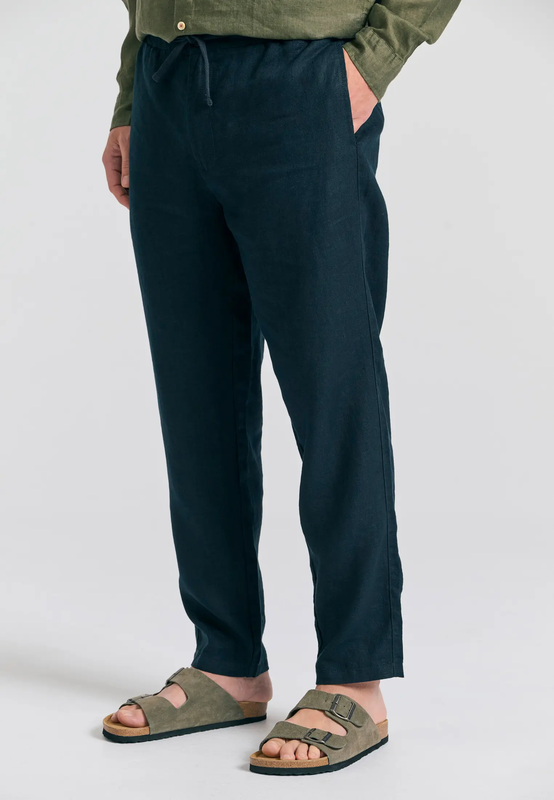 Funkybuddha linen trousers image number null