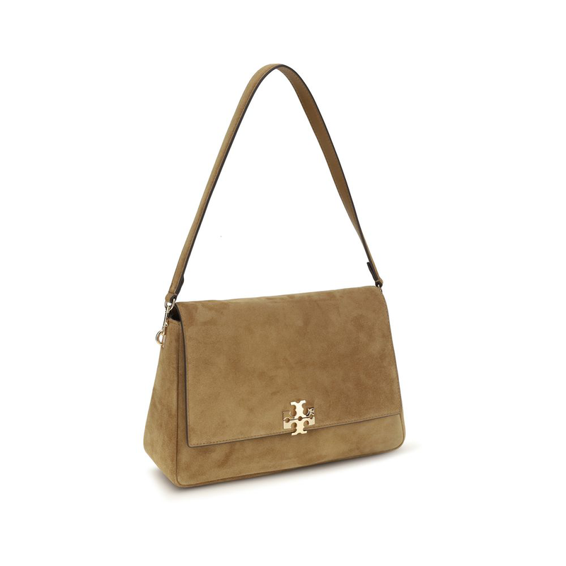 Beige calf leather bos taurus shoulder bag-null