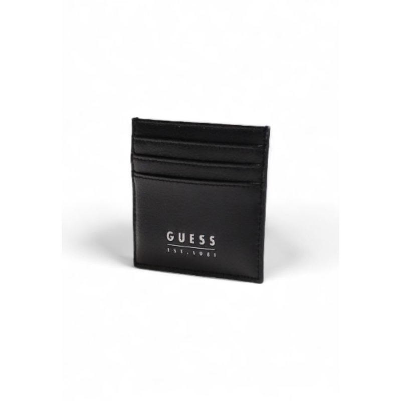 Black leather cardholder-null