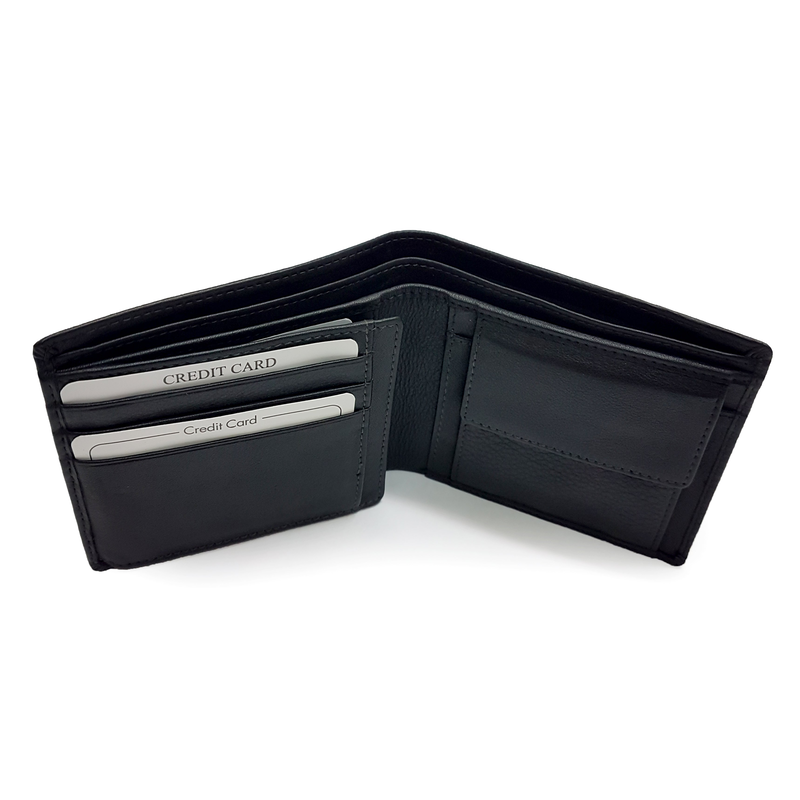 Product image: Migant design mens black leather wallet 6420-null