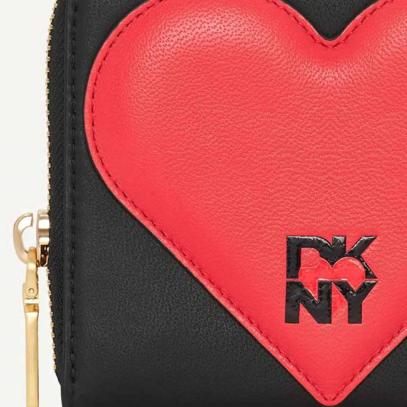 Dkny heart of ny zip around wallet image number null