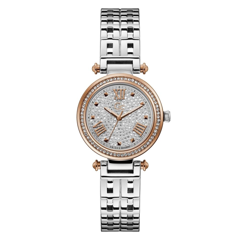 Silver stainless steel dress watch-null