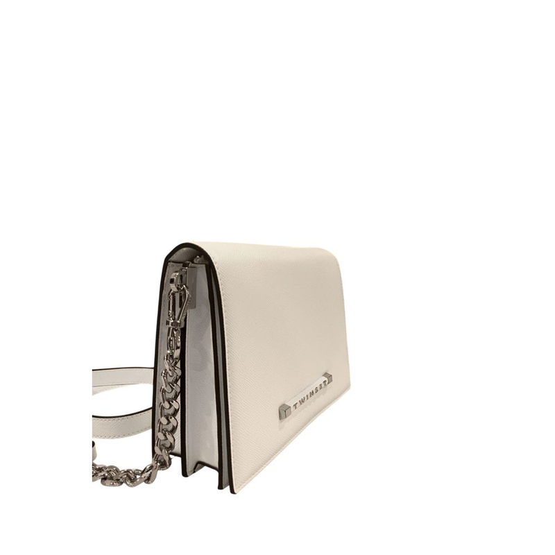 White pu women crossbody bag-null